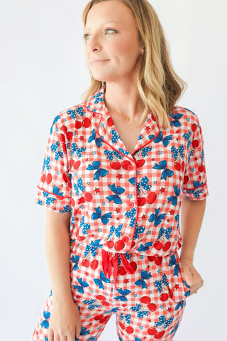 STAR-SPANGLED CHERRIES WOMEN'S DREAM FLARE SET