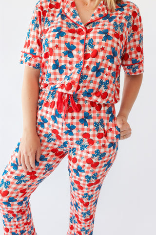 STAR-SPANGLED CHERRIES WOMEN'S DREAM FLARE SET