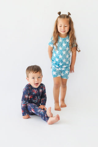 LITTLE LIBERTY STARS DREAM SHORT SET