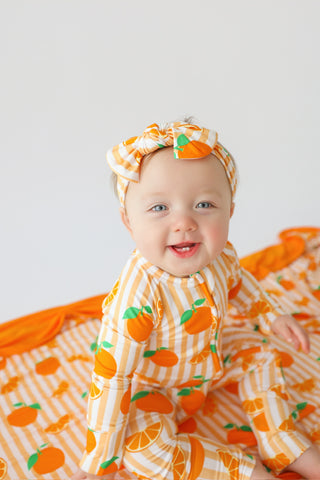 ORANGE BLOSSOM STRIPES DREAM ROMPER
