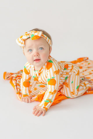 ORANGE BLOSSOM STRIPES DREAM ROMPER