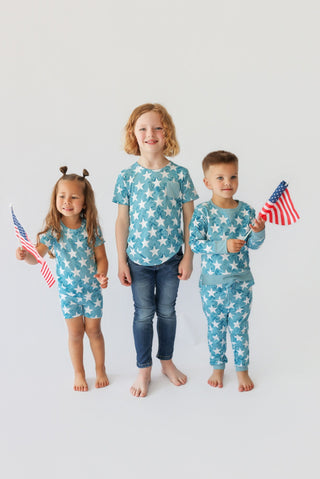 LITTLE LIBERTY STARS DREAM SHORT SET