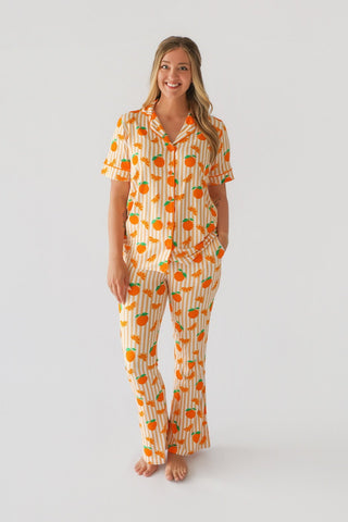 ORANGE BLOSSOM STRIPES WOMEN'S DREAM FLARE SET