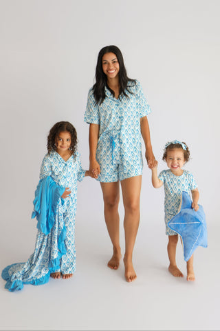 MERMAID MEDALLIONS WOMEN’S DREAM SHORT SET