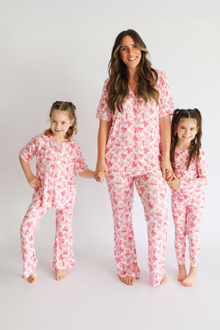 BOW CHECKERED CHARM DREAM GIRL'S FLARE SET