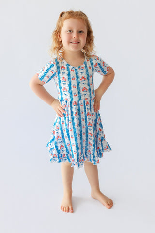 LIBERTY BLOSSOM BOWS DREAM RUFFLE DRESS