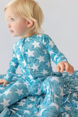LITTLE LIBERTY STARS DREAM ROMPER