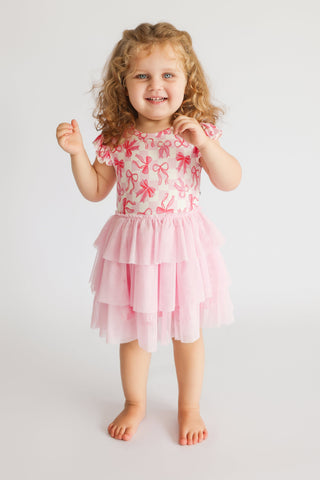 dream of wearing pink dress Crystal Embellished Bustier Maxi Dress Pink