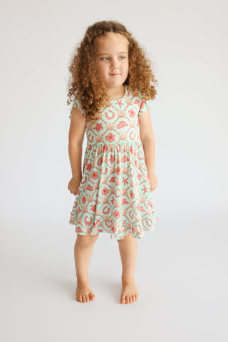 COASTAL COWGIRL CAP SLEEVE DREAM RUFFLE DRESS