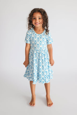 MERMAID MEDALLIONS DREAM RUFFLE DRESS