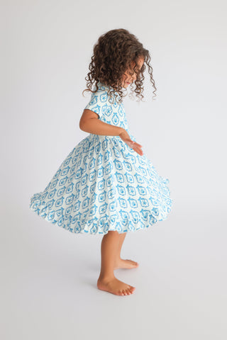 MERMAID MEDALLIONS DREAM RUFFLE DRESS