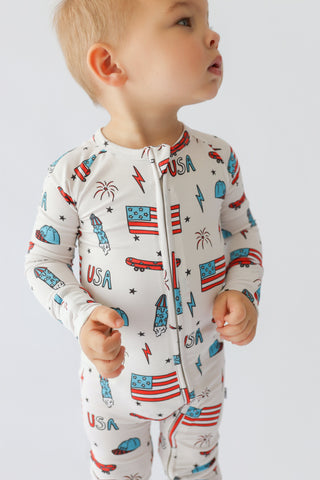 STAR-SPANGLED SKATE DREAM ROMPER