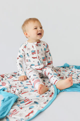 STAR-SPANGLED SKATE DREAM ROMPER