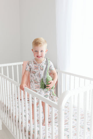DINO DELIGHT DREAM CRIB SHEET