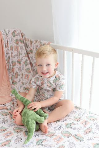 DINO DELIGHT DREAM CRIB SHEET