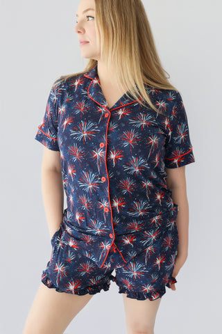 RED, WHITE & BOOM WOMEN’S DREAM SHORT SET