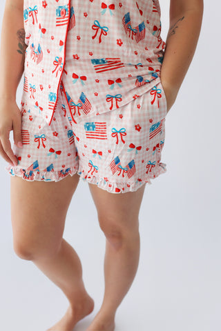 STAR-SPANGLED SWEETHEART WOMEN’S DREAM SHORT SET