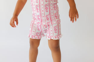 SEAHORSE SWEETHEART DREAM RUFFLE SHORT SET