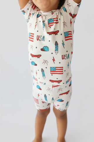 STAR-SPANGLED SKATE DREAM SHORT SET