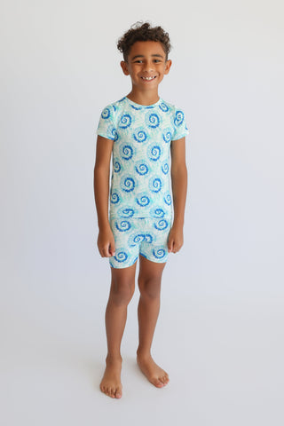 OCEAN WAVES TIE DYE DREAM SHORT SET