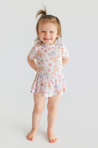 KINSLEY'S BLOOM & BOOTS DREAM BODYSUIT DRESS