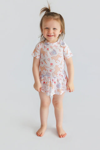 KINSLEY'S BLOOM & BOOTS DREAM BODYSUIT DRESS