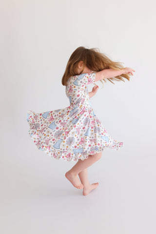 POM POWER DREAM RUFFLE DRESS