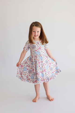 POM POWER DREAM RUFFLE DRESS