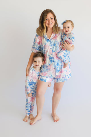 COTTON CANDY TIE DYE WOMEN’S DREAM SHORT SET