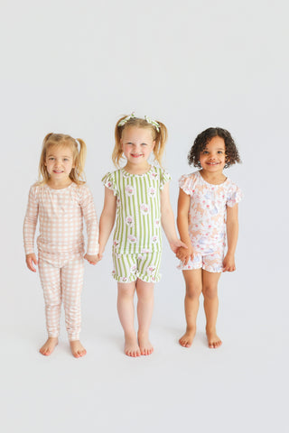 KINSLEY'S BLOOM & BOOTS DREAM RUFFLE SHORT SET
