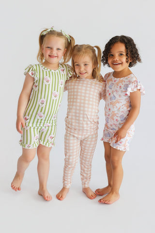 KINSLEY'S BLOOM & BOOTS DREAM RUFFLE SHORT SET