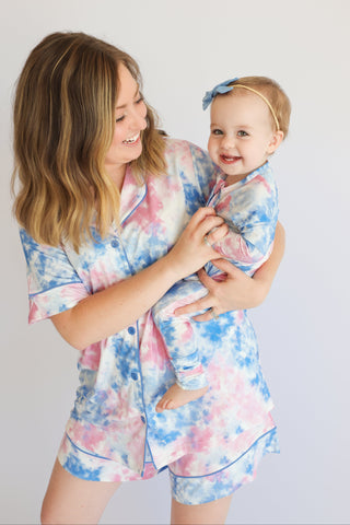 COTTON CANDY TIE DYE DREAM ROMPER