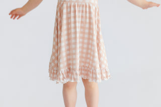 CHARLIE'S CHECKS DREAM RUFFLE DRESS