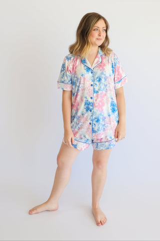 COTTON CANDY TIE DYE WOMEN’S DREAM SHORT SET