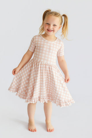 CHARLIE'S CHECKS DREAM RUFFLE DRESS