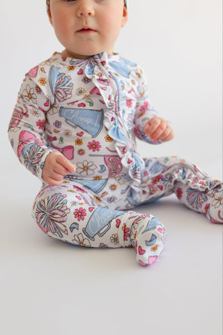 POM POWER DREAM RUFFLE ROMPER