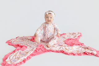 KINSLEY'S BLOOM & BOOTS DREAM RUFFLE ROMPER