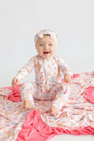 KINSLEY'S BLOOM & BOOTS DREAM RUFFLE ROMPER