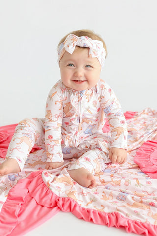 KINSLEY'S BLOOM & BOOTS DREAM RUFFLE ROMPER