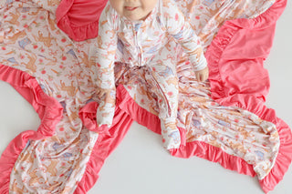 KINSLEY'S BLOOM & BOOTS DREAM RUFFLE ROMPER