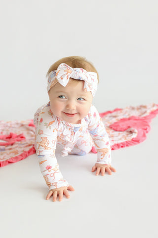 KINSLEY'S BLOOM & BOOTS DREAM RUFFLE ROMPER