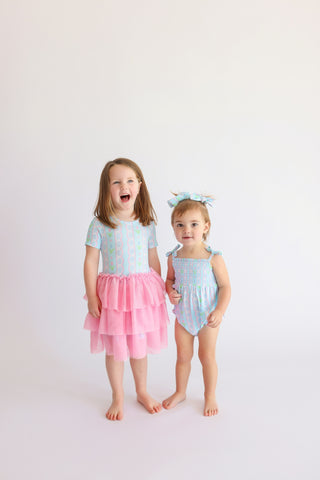 WHIMSY TULIP DREAM BUBBLE ROMPER