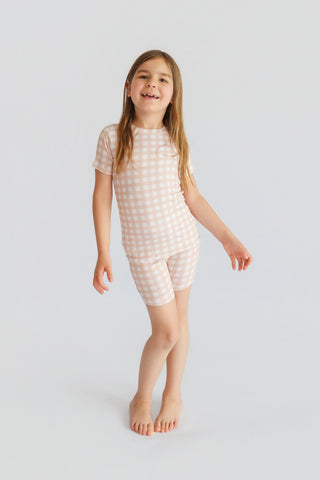 CHARLIE'S CHECKS DREAM SHORT SET