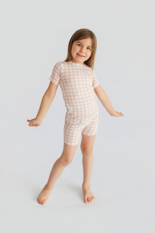 CHARLIE'S CHECKS DREAM SHORT SET