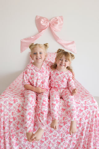 BOW CHECKERED CHARM DREAM TWIN SHEET SET