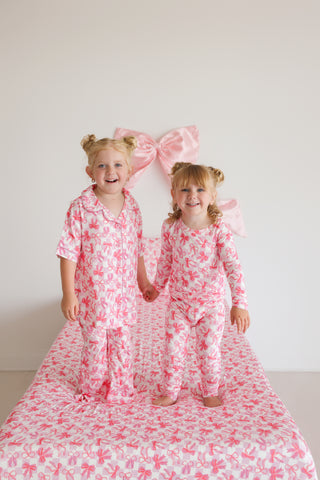 BOW CHECKERED CHARM DREAM TWIN SHEET SET