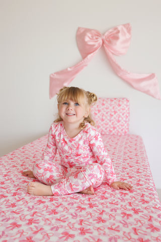 BOW CHECKERED CHARM DREAM TWIN SHEET SET