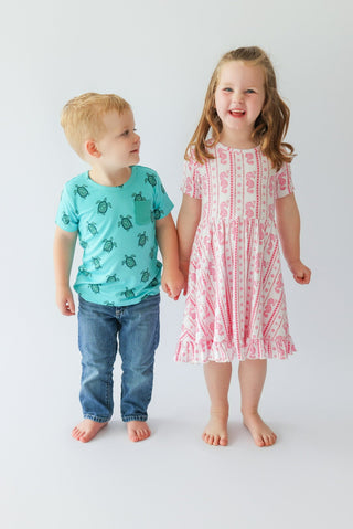 SEAHORSE SWEETHEART DREAM RUFFLE DRESS