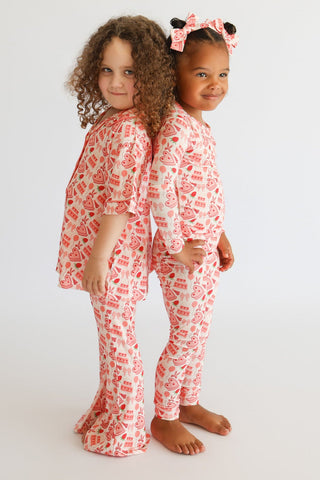 STRAWBERRY PARTY DELIGHT DREAM GIRL'S FLARE SET