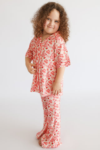 STRAWBERRY PARTY DELIGHT DREAM GIRL'S FLARE SET